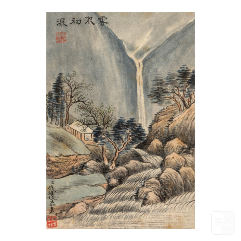 （款）錢維城/（款）乾隆帝　春山冊並御題詩　設色/水墨紙本　冊頁十開 | AFTER QIAN WEICHENG/AFTER EMPEROR QIANLONG